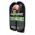 ALPHAPET SUPERPREMIUM 100 гр ламистер влажный корм для собак с чувствительным пищеварением кролик и яблоко 45 шт
