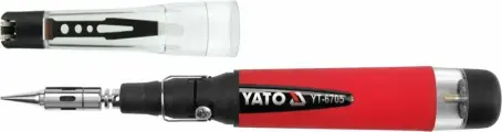 Паяльник Yato YT-6705, газовый, красный, 80Вт, от 120 мин, максимальная температура 1300 °C
