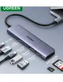 Хаб-USB UGREEN CM195 (15214) USB-C To HDMI+2*USB 3.0 A+ USB-C+SD/TF+PD Converter - Space Gray 15214_