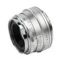 PERGEAR 25 мм F1.8 APS-C объектив для Sony E Nikon Z Fujifilm Fuji X M4/3 G9II Olympus OM-1, Silver, E-mount Sony (FE)