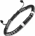 Плетеный браслет Everiot, размер 21 см, диаметр 6 см, черный