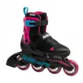 Детские раздвижные ролики Rollerblade Microblade Free - Black/Pink р. 36.5-40.5