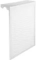 Экран на чугунный радиатор, 390х610х150 мм, 4 секции, металлический, белый