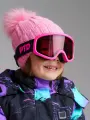 Маска горнолыжная для девочки PlayToday, размер S, фуксия