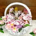 Подарочная корзина ZakazPodarka24 Пленительное очарование, для взрослых, унисекс, розовый, 25см