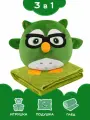 Мягкая игрушка Maxitoys, Плед Зелёный Совёнок, 30 см 215220-30-З