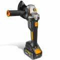 Шлифмашина угловая аккумуляторная RUNTEC PRO RT-AG900, 125 мм, 20В, 2*4Ач, 900Вт