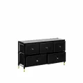Комод Leset Хайди широкий 5 ящиков, Черный