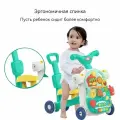 Ходунки-каталка для детей / Развивающий игровой центр для малышей Y0073 4 в 1 (ходунки, каталка, самокат, игровой столик) в коробке Я познаю мир!