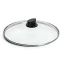 Крышка стеклянная жаропрочная WOLL серии Eco Lite d-28 см, (боросиликатное стекло)