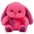 Мягкая игрушка Lapkin Заяц, 18 см, цикламеновый/фиолетовый