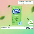 LION Жидкость для мытья посуды Chamgreen Зелёный чай, 0.775 л, 0.8 кг