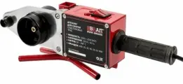 Набор для сварки пластиковых труб BRAIT BWM-6M2000, (2000 Вт, диаметр насадок 20- 63 мм, тефлоновое покрытие, форма нагревателя мечевидная) , паяльник для полипропиленовых труб
