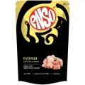 Корм влажный Enso полнорационный для взрослых кошек, кусочки в соусе с курицей, 24шт х85 г.