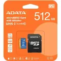 Карта памяти Adata micro SDXC 512Gb Premier UHS-I U3 V10 A1 + ADP (100/25) Mb/s