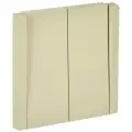 Выключатель проходной 2-кл. СП FORTE&PIANO 10А FP407 ваниль IEK FP-V22-0-10-1-K10