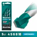Набор сверл по керамограниту KRAFTOOL Keramo 5 шт, 4-5-6-8-10 мм 29175-H5
