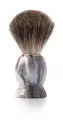 Помазок для бритья Mondial, пластик, ворс барсука, рукоять - цвет - серый мрамор