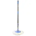 Швабра Spin Mop с круглой головкой голубой 39 см 39 см 1 шт.