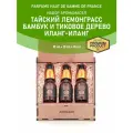 Аромамасла, подарочный набор Тайский лемонграсс/Бамбук и тиковое дерево/Иланг-иланг, 3 шт. по 10 ml
