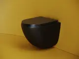 Унитаз подвесной Ceramica Nova Vogue CN4008TMB безободковый, с крышкой микролифт, черный матовый