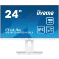 Монитор LCD Iiyama 23.8 XUB2492HSU-W6 белый IPS 1920x1080 100Hz 0.4ms HDMI DisplayPort USB M/M Pivot