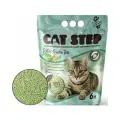 Cat Step Наполнитель Tofu Green Tea комкующийся растительный 6 л