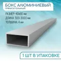 Труба профильная прямоугольная 40x80x4, 2000 мм ( 2 метра )