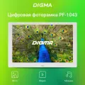 Цифровая фоторамка Digma PF-1043 IPS, 10.1, белый [pf1043w]