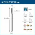 Фреза прямая двухзаходная XCAN 3,175х2,5х10х38 мм