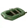 Лодка гребная под мотор Лоцман Стандарт 240, цвет зеленый, материал армированный ПВХ