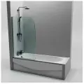 Шторка на ванну SEAN-10 (85*140) прозрачное стекло, распашная