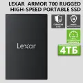 Lexar ARMOR 700 4 ТБ Водонепроницаемый, ударопрочный и пылезащитный SSD USB3.2 Gen2x2, R/W 2000/2000 МБ/с