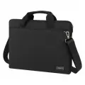 Сумка портфель Heikki Profitable (хейки) с отделением для ноутбука 14, 2 кармана, черная, 26х36х3 см, 272598