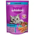Whiskas Сухой корм Whiskas для кошек, лосось, подушечки, 350 г
