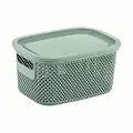 Корзина для хранения Nickel HobbyLife 3,5 л с крышкой и ручками, 17,2х23,6х12,2 см