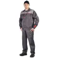 Костюм рабочий мужской Фаворит летний с п/к серый со светло-серым ткань Смесовая, 64-66, 182-188