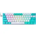 Клавиатура Redragon Fidd RU проводная белый/бирюзовый (72187)