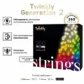 Гирлянда LED Twinkly Strings Special edition - 250 шт. (20 м) RGB + W + BT + Wi-Fi ( TWS250SPP-TEU) Generation II (прозрачный провод)