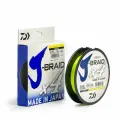 Плетеный шнур Daiwa J-Braidx4E, 0.07 мм, 2.6 кг, 135 м, желтый