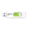Флеш-накопитель 256Gb A-Data UV320, USB 3.2, пластик, R - 100 MB/s, белый, зелёная вставка