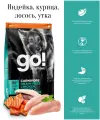 GO'KITCHEN Беззерновой корм для взрослых собак всех пород с индейкой, курицей, лососем и уткой, GRAIN FREE ADULT 4 Meat Recipe, 5,44 кг