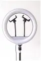 Кольцевая лампа для селфи SDM-ZB1221- BD-300-12inch 2 clip tripod 1600 mm с напольным штативом и 2 мя держателями для телефонов