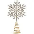 Верхушка на елку Снежинка Golden Shine 27 см