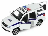 Машинка металлическая инерционная ТМ Автопанорама, УАЗ PATRIOT, М1:26, свет, звук, белый, JB1251764