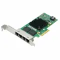 4-портовая сетевая карта RJ45 PCI Express для чипа Intel I350 PCI-E X4, Gigabit Ethernet, 10/100/1000 Мбит/с I350T4