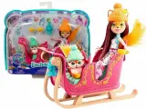 Кукла Enchantimals Mattel - Рождественские сани Фелисити Лисички с питомцем - Энчантималс GJX31