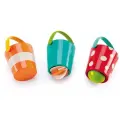 Игрушка для ванной Hape Happy Buckets Set (E0205), мультиколор, 3 шт.