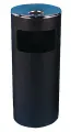 Урна-пепельница 30л металл, черная хром Титан N52