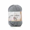 Пряжа для вязания Milk Cotton Artland 4 мотка (100 м, 50 гр), цвет 15 серый